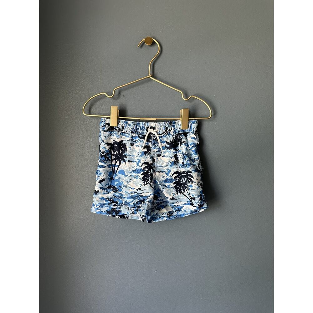 NEW Janie And Jack Hawaiian Print Swim‎ Trunks